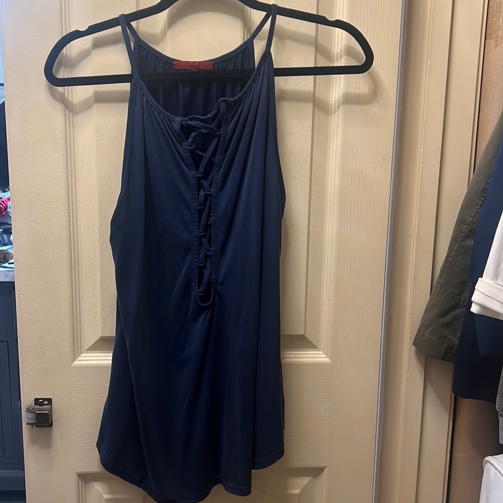 Blue tank top